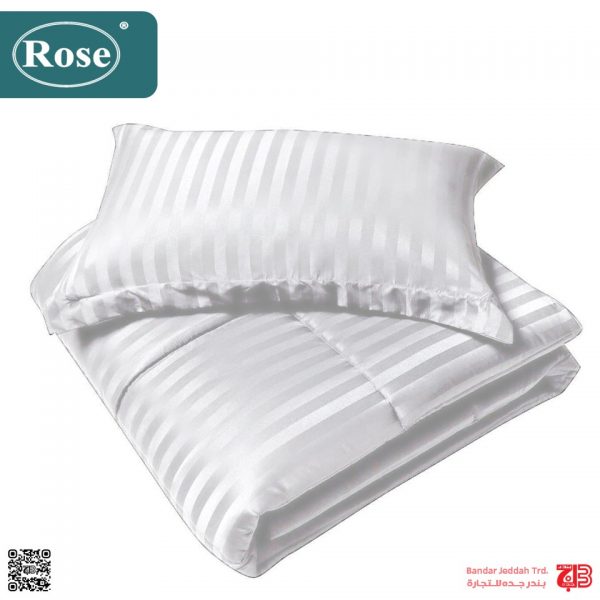 Rose Hotel Bed Linen Stripe White - Image 3